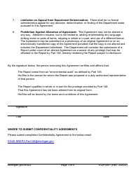 Form EQP3461 Nonwaiver of Privilege Confidentiality Agreement - Michigan, Page 3