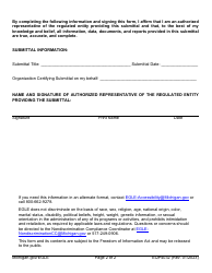 Form EQP4032 Remediation Information Data Exchange (Ride) Secondary Certification Authorization - Michigan, Page 2