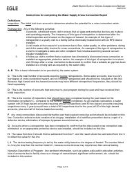 Form EQP2016 Water Supply Cross Connection Report - Michigan, Page 2