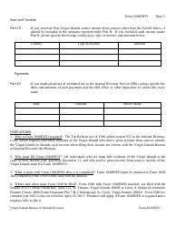 Form 1040INFO Non-virgin Islands Source Income of Virgin Islands Resident S - Virgin Islands, Page 2