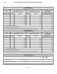 Form WV/MFT-514 West Virginia Motor Fuel Producer Report - West Virginia, Page 2