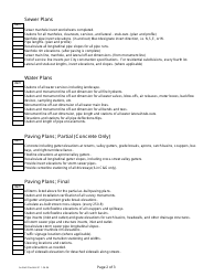 As-Built Plan Checklist - City of Avondale, Arizona, Page 2