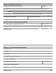Form FDA766 Application for Authorization to Relabel or Recondition Non-compliant Articles, Page 2