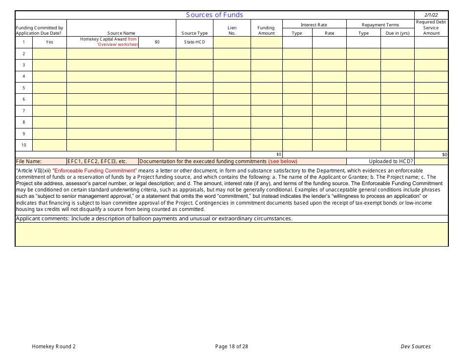 Homekey Round 2 Application Workbook - California, Page 18
