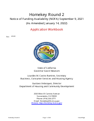 Homekey Round 2 Application Workbook - California