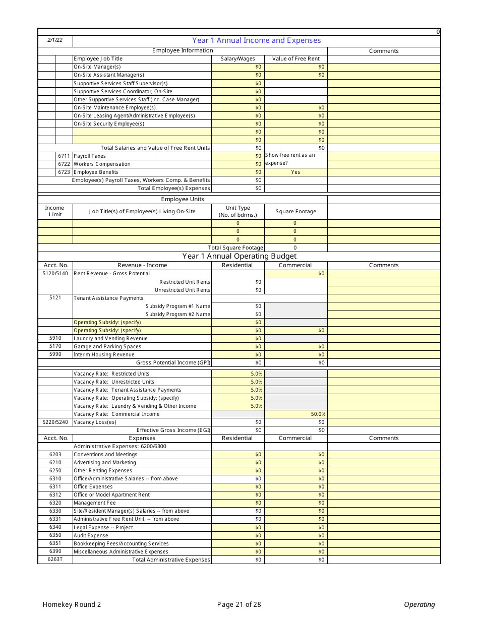 Homekey Round 2 Application Workbook - California, Page 21