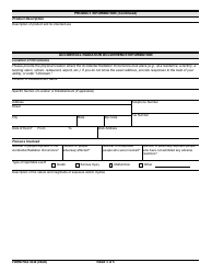 Form FDA3649 Accidental Radiation Occurrence Report, Page 3
