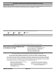 Form FDA3649 Accidental Radiation Occurrence Report, Page 5