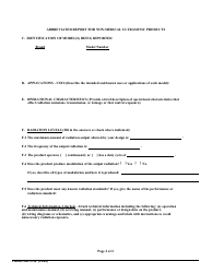 Form FDA3759 Abbreviated Reports on Radiation Safety of Non-medical Ultrasonic Products, Page 7