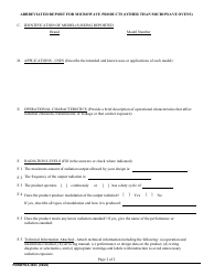 Form FDA3663 Abbreviated Reports on Radiation Safety for Microwave Products (Other Than Microwave Ovens), Page 8