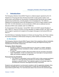 Minimum Habitability Standards for Shelter and Housing Policy - Emergency Solutions Grant Program (Esg) - California, Page 2