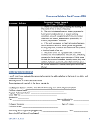 Minimum Habitability Standards for Shelter and Housing Policy - Emergency Solutions Grant Program (Esg) - California, Page 8
