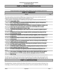 Document preview: Homelessness Prevention Manual Checklist - Ca Hcd Esg Program - California