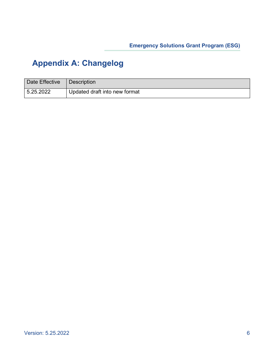 Verification of Match Commitment - Emergency Solutions Grant Program (Esg) - California, Page 6