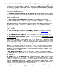 Civil Rights Checklist for All Federal Aid Projects - North Dakota, Page 2