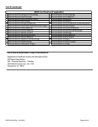 Form ENF-2240B Patient Transfer Reporting Form - California, Page 4