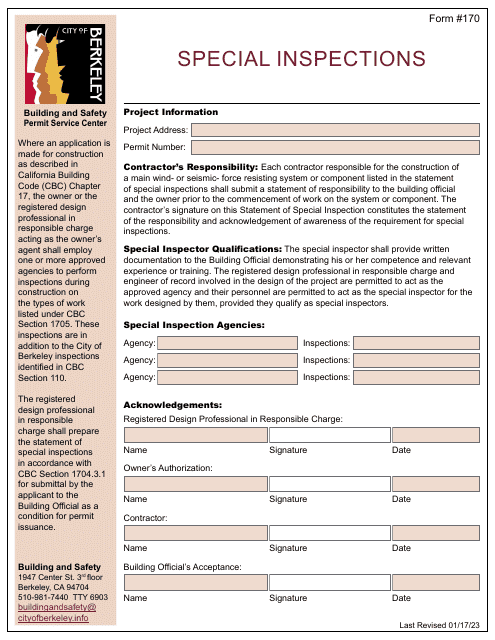 Form 170  Printable Pdf