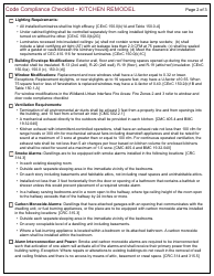 Form 162 Code Compliance Checklist - Kitchens - City of Berkeley, California, Page 2