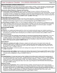 Form 164 Calgreen Residential Checklist - City of Berkeley, California, Page 4