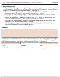 Form 164 Calgreen Residential Checklist - City of Berkeley, California, Page 6