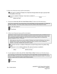 Answer to Petition for Divorce (Without Children - Disagree) - Kansas, Page 2