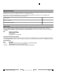 Form FTB4107 PC Mandatory E-Pay Requirement - Waiver Request - California, Page 2
