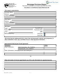 Document preview: Form REV62 0079 Stumpage Purchase Report - Washington