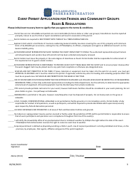 Event Permit Application for Friends and Community Groups - City of Philadelphia, Pennsylvania, Page 4