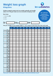 Weight Loss Graph - Kilograms Download Printable PDF | Templateroller