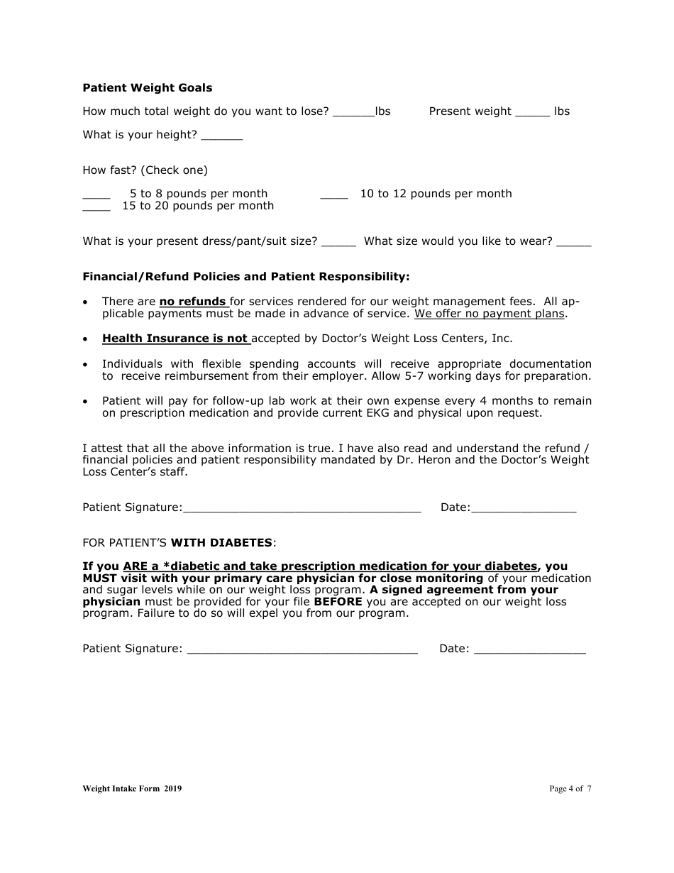 Weight Loss Chart, Page 5