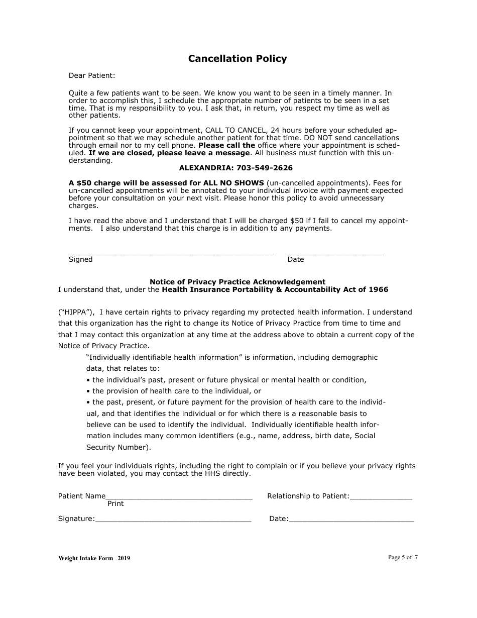 Weight Loss Chart, Page 6