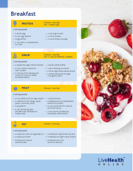 1,200 Calorie Meal Plan, Page 2