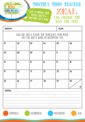 Document preview: Monthly Mood Tracker