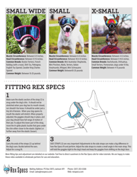 Dog Goggles Size Chart - Rex Specs, Page 2