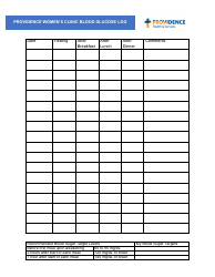 Blood Glucose Log - Providence Women&#039;s Clinic, Page 3