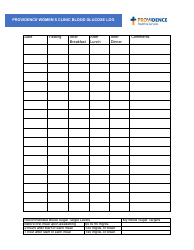 Blood Glucose Log - Providence Women&#039;s Clinic, Page 4