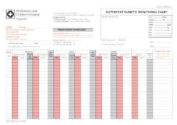 Document preview: Outpatient Diabetic Monitoring Chart