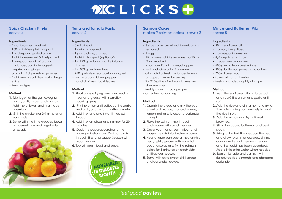 Diabetes Meal Plan, Page 4