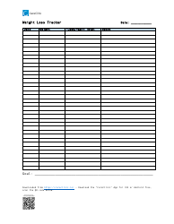 Document preview: Weight Loss Tracking Sheet