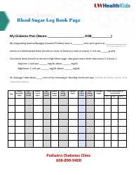 Document preview: Blood Sugar Log Sheet