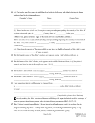 Form UJS-030 Verified Petition for Name Change of a Minor Child (Uncontested) - South Dakota, Page 2