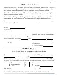 Alabama Dental Hygiene Program Application - Alabama, Page 5