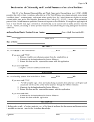 Alabama Dental Hygiene Program Application - Alabama, Page 6