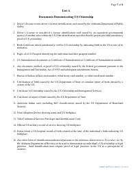 Alabama Dental Hygiene Program Application - Alabama, Page 7