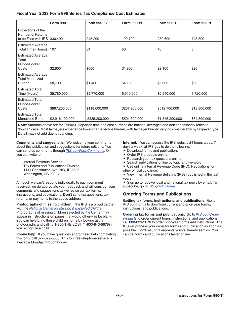 Instructions for IRS Form 990-T Exempt Organization Business Income Tax Return (And Proxy Tax Under Section 6033(E)), Page 28