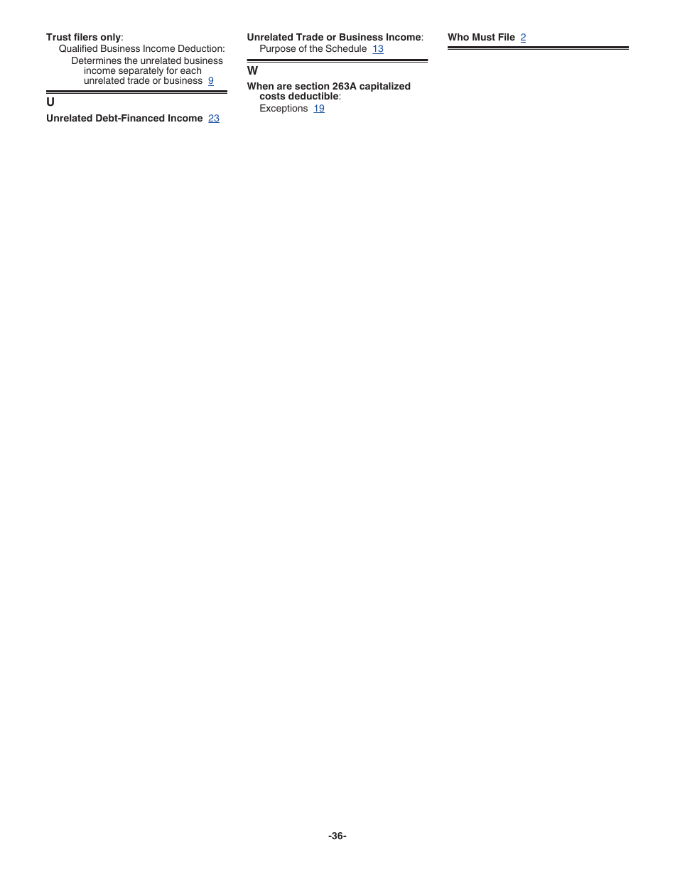 Instructions for IRS Form 990-T Exempt Organization Business Income Tax Return (And Proxy Tax Under Section 6033(E)), Page 36