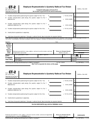 Document preview: IRS Form CT-2 Employee Representative's Quarterly Railroad Tax Return