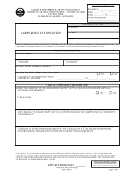 Document preview: Form 296-CAAPP Compliance Certification - Illinois