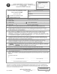Form 271-CAAPP Application for Modification to a Caapp Permit - Illinois