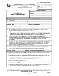 Document preview: Form 281-CAAPP Request for Periodic Monitoring - Illinois
